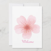 Esthetische bloemkunst kaart (Achterkant)