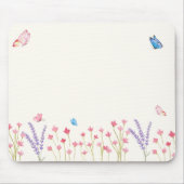 Esthetische Butterfly Wildflowers Muismat (Voorkant)