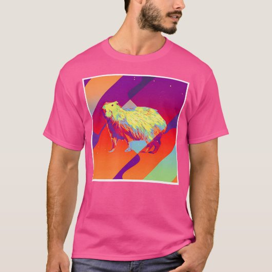 Esthetische Capybara T-shirt (Voorkant)