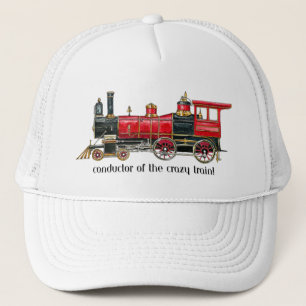 Esthetische conducteur van de Crazy Train-honkbalp Trucker Pet