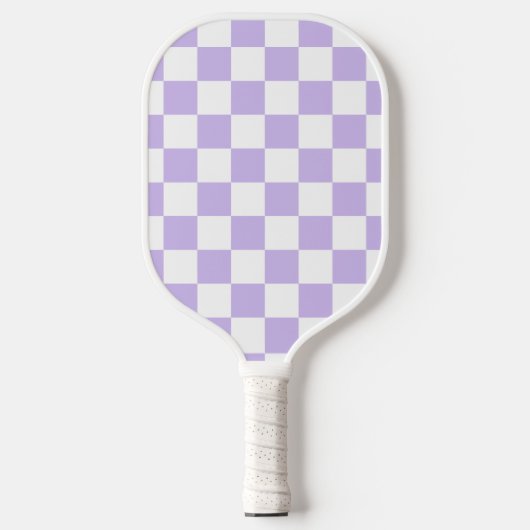 Esthetische Country Club Lavendel Geruite Monogram Pickleball Paddle (Voorkant)