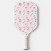 Esthetische Country Club Roze Bogen Monogram Prepp Pickleball Paddle (Voorkant)