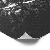 Esthetische Dark Uil Bird abstracte lijn kunst Poster (Hoek)