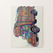 Esthetische Desi Vintage Pakistaanse Truckkunst Legpuzzel (Verticaal)