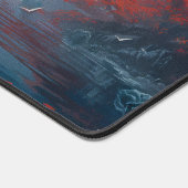 Esthetische Deskmat - Schilderachtig rode bomen en Bureaumat (Hoek)