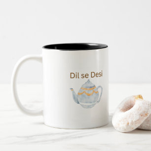 Esthetische Dil Se Desi Chai Liefhebber Twee Tinte Tweekleurige Koffiemok