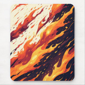 Esthetische Fire Design Mousepad Muismat