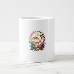 Esthetische Goblincore- en Cottagecore-paddenstoel Extra Grote Beker