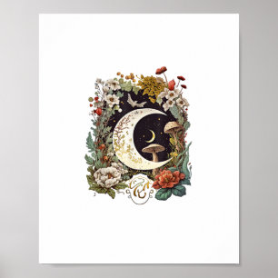 Esthetische Goblincore En Cottagecore Paddenstoel Poster