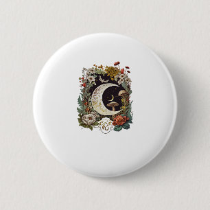 Esthetische Goblincore En Cottagecore Paddenstoel Ronde Button 5,7 Cm