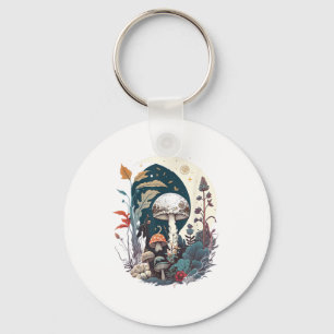 Esthetische Goblincore en Cottagecore Paddenstoele Sleutelhanger