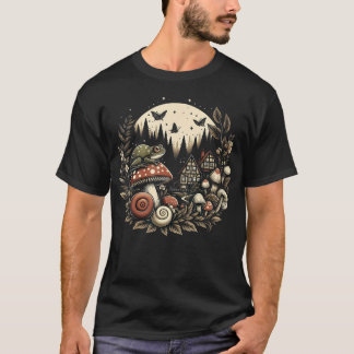 Esthetische Goblincore en donkere Cottagecore Padd T-shirt