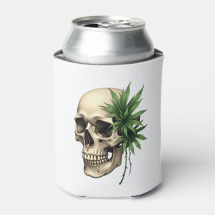 Esthetische Goth Grunge Schedel Tropisch Monstera Blikjeskoeler