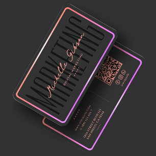 Esthetische Gradiënt Roze Frame Marketing Visitekaartje