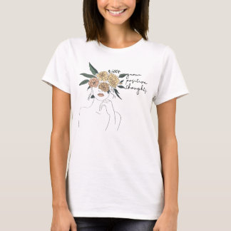 Esthetische Groei Positieve Gedachten Plant Dames T-shirt