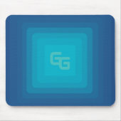 Esthetische Groene en Blauwe Muismat (Voorkant)