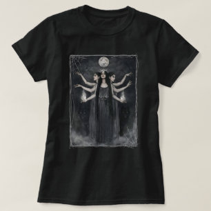 Esthetische heksen weerwolven maan hekserig t-shirt