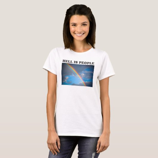 Esthetische  Hell is mensen Rainbow Retro T-shirt (Voorkant volledig)
