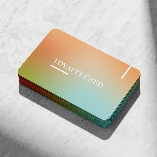 Esthetische Holografische Gradiënt Moderne QR Code Klantenkaartje