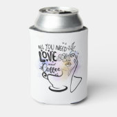 Esthetische illustraties, Girl's Coffee Blikjeskoeler (Blikje Achterkant)