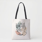 Esthetische illustraties, Girl's Coffee Draagtas (Voorkant)