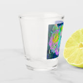 Esthetische iriserende parelachtige Rozen Wees bli Shot Glas (Links)