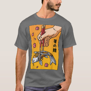 esthetische Japanse Koi Carp Fish Cherry Blossom N T-shirt