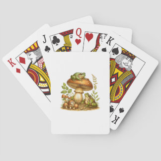 Esthetische Kikker Paddenstoel Cottagecore Goblinc Pokerkaarten