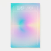 Esthetische Kleurrijke Positieve Aura Gradiënt Post-it® Notes (Voorkant)