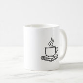 Esthetische koffiekop & leesliefhebber mok (Voorkant rechts)