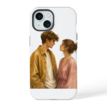 Esthetische koppel illustratie telefoonhoes