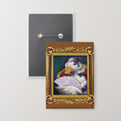 Esthetische Lady Duck Afbeelding Lijst Button (Voorkant / Achterkant)