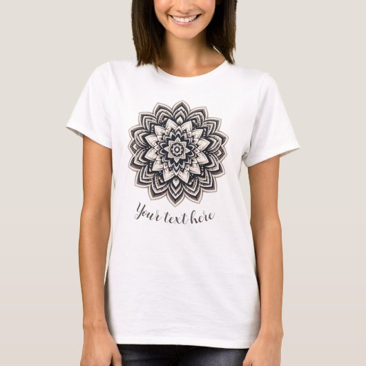 Esthetische mandala T-shirt (Voorkant)