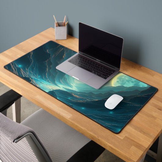 Esthetische Moon Desk Mat – Grote Neopreen Muismat (Kantoor 2)