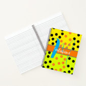 Esthetische Multi Gekleurde Initiaal Naam Monogram Notitieboek (Binnen)