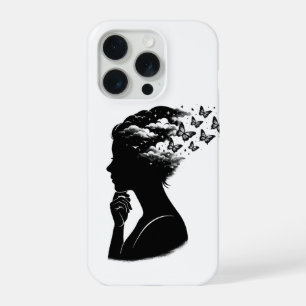 Esthetische nachtelijke hemel vlinder kunst iPhone 15 Pro Hoesje
