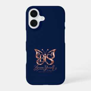 Esthetische Navy iPhone 16 Hoes Minim Hoesje