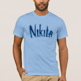 Esthetische "Nikita" Persoonlijke Script Kunst - C T-shirt