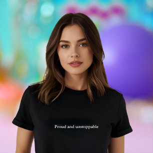 esthetische outfit citaat Trots en onstuitbaar T-shirt