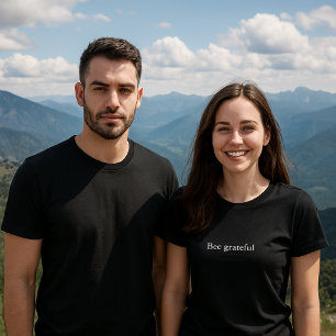 esthetische outfit citaat Wees dankbaar T-shirt