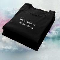 Esthetische outfit citaat Wees een regenboog in mi
