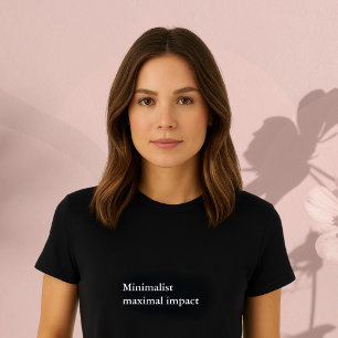 esthetische outfit quote Minimalistische maximale T-shirt