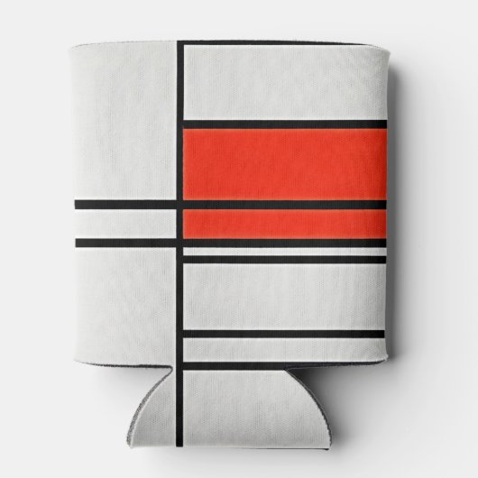 Esthetische Piet Mondriaan Kunstwerk Compositie No Blikjeskoeler (Achterkant)