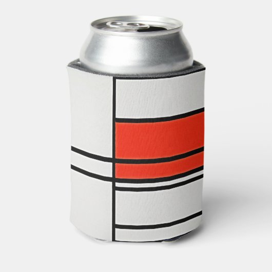 Esthetische Piet Mondriaan Kunstwerk Compositie No Blikjeskoeler (Blikje Achterkant)