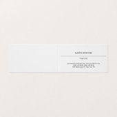 Esthetische Plain Professioneel Wit Modern Visitekaartjes (Buitenkant ongevouwen)