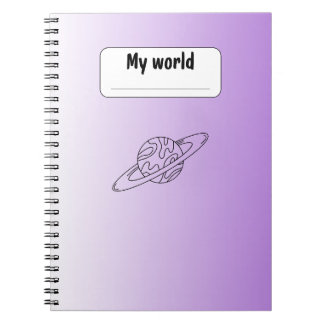 Esthetische Planeet Notitieboek | Minimalistisch P
