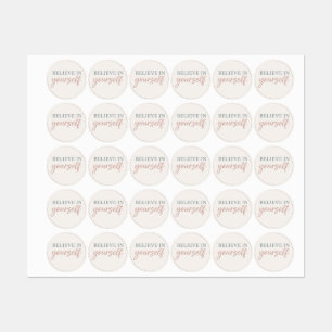 Esthetische Quote – Minimalistische Pastel Motivat Labels