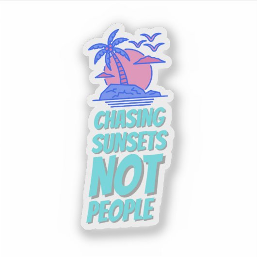 Esthetische Quote Sticker (Voorkant)