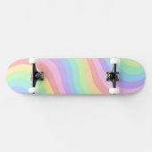 Esthetische regenboog Schattige behang Skateboard (Horizontaal)
