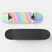Esthetische regenboog Schattige behang Skateboard (Horizontaal)